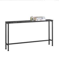 mesa de entrada recibidor mesa de consola estampado de marmol negro 120 x 20 x 65 cm fsb19-sch sobuy es