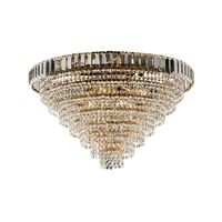 lampara de techo vladimir en hierro y laton dorado con pedreria 8 luces h43 o62 bl263-pl8-or