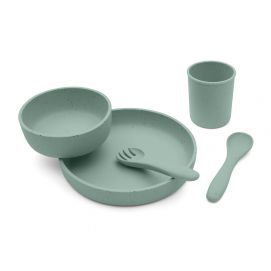 Vajilla 5 Piezas Kikka Boo Platinium Silicona Menta