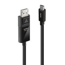 Lindy 43343 adaptador de cable de vÃdeo 3 m USB Tipo C DisplayPort Negro