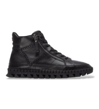 Carmela para mujer. 16270803-NEGRO Botines de Piel 162708 negro (39), Plano, Cordones, Cremallera, Casual