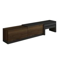 soporte de tv de madera nest - 180 x 30 x 36 cm - marron