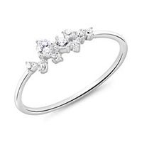 anillo de mujer de plata 925 con circonita cubica