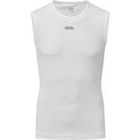 dhb mens lightweight mesh sleeveless baselayer white