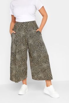 Limited Collection Culottes Estampado Leopardo, Mujer Curvy Y Tallas Grandes, Limited Collection