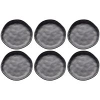 plato negro o20cm - juego de 4