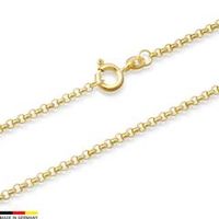 cadena ancla oro de 14 quilates 45cm