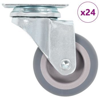 Ruedas Giratorias 24 Unidades 50 Mm Vidaxl