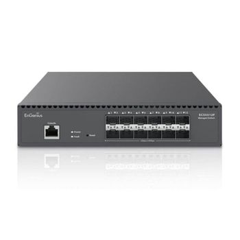 Switch EnGenius ECS5512F Gestionado 12 SFP+ Montaje Rack 240Gbps L2+ Negro