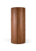 mueble bar con 2 puertas en madera maciza de acacia