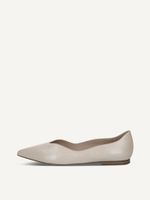 caprice ballerina beige made of leather with block heel size 385