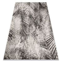 alfombra mateo 8035944 moderna hojas de palma - estructural gris  be 180x270 cm