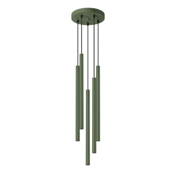 Lámpara de techo verde oliva acero alt. 25 cm