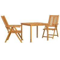 juego de comedor de jardin de 3 uds de madera maciza de acacia cfw773731