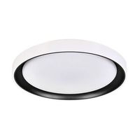 plafon kigali bel air 72w luz led 6480 lm con mando regulador blanconegro o50x7 cm