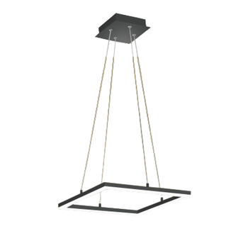 Lámpara Colgante De Techo Led Bard 39w Antracita 3394-40-282 Fabas Luce