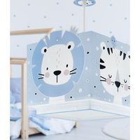 lampara de techo infantil baby jungle animales bosque azul