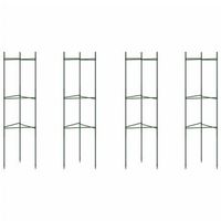 tutores para tomates 4 unidades acero y pp 116 cm vidaxl