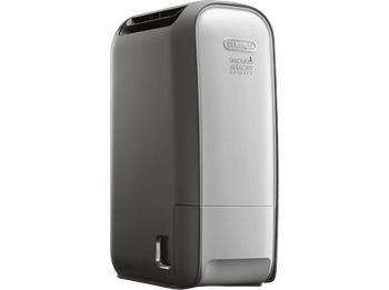 Deshumidificador - De'Longhi Tasciugo AriaDry Light DNS80, Extracción 7.5 l/día, Depósito de 2,8 l, Superficia 85 m³, Pantalla LCD, Ionizador, Gris