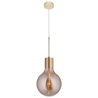lampara colgante lumineca laugo 30x50 cm ambar