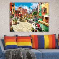 pintura decorativa lienzo 56045731070100 multicolor 70x100 cm