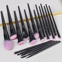 set de pinceles de maquillaje para polvos sueltos y aplicacion de sombras de ojos