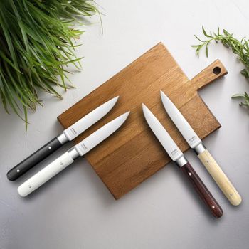 Estuche de 6 cuchillos carne acero inoxydable madera