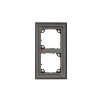 marco de montaje mobotix mx-opt-frame-2-ext-dg gris 131x18x233mm exterior resistente