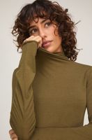 hunkemoller camiseta de cashmere con cuello alto super suave verde