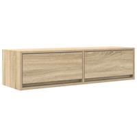mueble de tv  muebles de salon madera de ingenieria roble sonoma 100x31x255 cm cfw64267