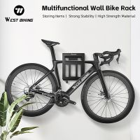 west biking-portabicicletas de pared multifuncional soporte duradero para estacionamiento interior soporte de trabajo de mantenimiento accesorios para bicicleta de montana y carretera