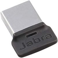 jabra link 370 usb-a bluetooth adapter ms - 30 meter98 feet wireless range for headsets - microsoft optimised - black