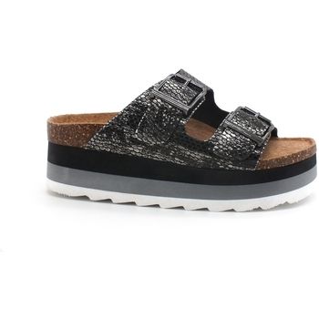 Colors of California Sandalias Ciabatta Platform Black HC.BES040 para mujer