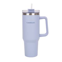 botella termica con pajita acero inoxidable 118 litros azul