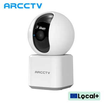 Cámara de Vigilancia WiFi ARCCTV 2K HD con Audio Bidireccional, Visión Nocturna IR, PTZ y 360° °   Ver seguimiento automático
