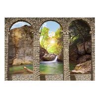 papel pintado 3d - maana de relajacion 150x105 cm