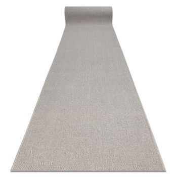 Alfombra De Pasillo Casablanca Loom Plata, Lazo, Suave Interior Y Exte 100x450 Cm