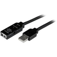 startech cable usb-a 20 alta velocidad machohembra 20m negro