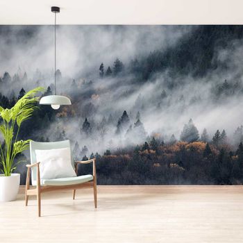 Papel pintado sendero con niebla 364x270cm