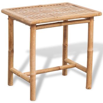 Set Mesa Y Sillas Terraza 3 Uds | Set De Muebles De Jardín Con Cojines Bambú