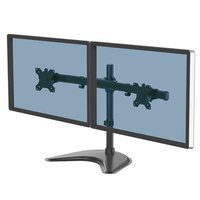 soporte fellowes con peana para monitor doble en horizontal professional series