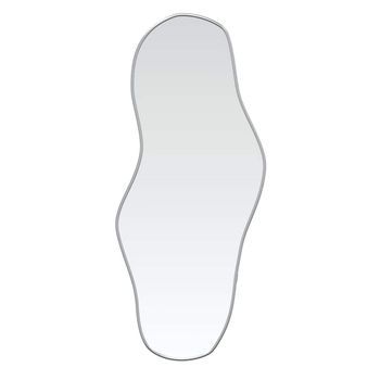 Espejo De Pared Plateado 100x45 Cm Vidaxl