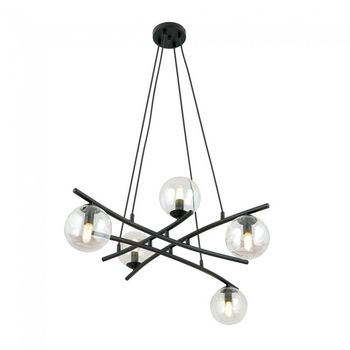 Lámpara colgante lotra transparente (5 luces)