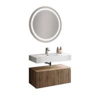 composicion bano 3 piezas venere roble en mdf