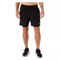 short asics core 2n1 7in negro performance
