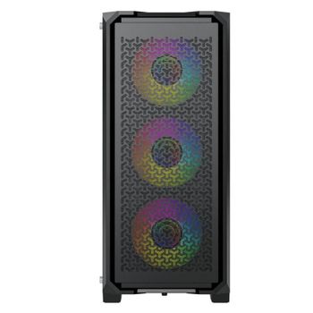 Caja PC Gaming Yeyian VAULT YCM-APVAU-G1 ATX Cristal Templado Acero Negro 4 Ventiladores