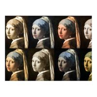 papel pintado 3d - la joven con la perla arte pop 250x193 cm