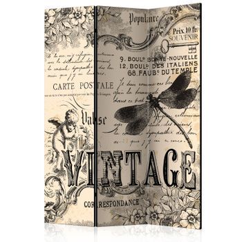 Biombo - Vintage Correspondence (135x172 Cm)