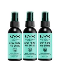 nyx professional makeup dewy setting spray trio