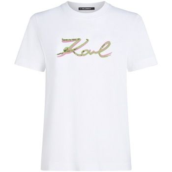 Karl Lagerfeld Camiseta Signature Sequins T-shirt para mujer